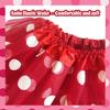 Adult Teens Women Polka Dots Tulle Tutu - Girls Red White Blue Green Black Tutu Skirt Dress-Up Halloween Party Costumes view 3