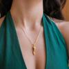 Aurelia Mae Medium Cornicello Italian Horn Pepper Necklace Charm Pendant 18''+2'' view 4