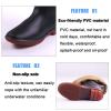 BcoMfy Winter Warm Fishing Hip Waders, Knee High Hunting Wading Boots, Rainproof Pants For Hiking And Camping (Color : Black60cm, Size : 11) view 4