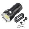Diving Flashlight Dive Torch, Outdoor Watertight LED Diving Flashlight, Rechargeable Power Scuba Dive Light Professional Red, Blue, and White Light Torch for Underwater Photography view 1