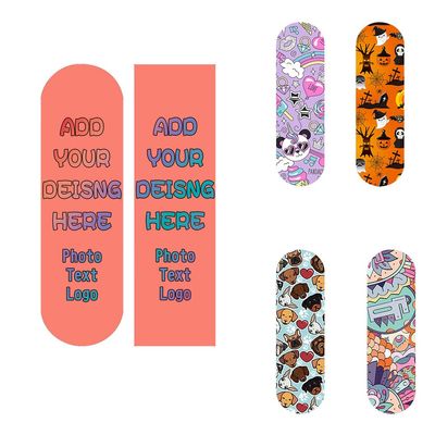 TUSANEII Custom Skateboard Grip Tape with Photo/Text, Personalized Waterproof Scooter Stickers, Show Your Personality 9"x33", Salmon