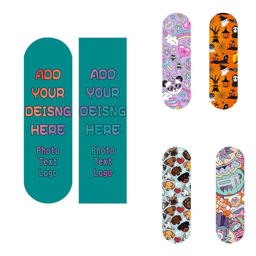 TUSANEII Personalized Skateboard Grip Tape Add Your Photo/Text, Custom Waterproof Skateboard Stickers Customized Gifts for Boyfriends Boys, Darkcyan