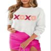 MARZXIN Women 2026 Casual Holiday Sweaters Long Sleeve Round Neck Sweater Tops Merry Christmas Sweaters White2 3XL view 1