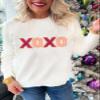 MARZXIN Women 2026 Casual Holiday Sweaters Long Sleeve Round Neck Sweater Tops Merry Christmas Sweaters White2 3XL view 3
