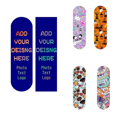TUSANEII Custom Skateboard Grip Tape with Photo/Text, Personalized Waterproof Scooter Stickers, Show Your Personality 9"x33", Navy