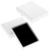 2 Pack Small Jewelry Gift Box, Cardboard Jewellery Box with Lids Pendent Storage Case Necklace Bracelet Earring Cardboard Organizer Square Jewelry Gift Boxes for Necklaces Bracelets Earrings(White) view 1