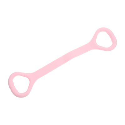 BCOATH Portable Elastic Yoga Strap with Handles Durable TPE Fitness Resistance Band for Hip Training Shoulder Strengthening and Home Gym Workouts Lightweight Convenient Pink Accessory