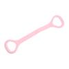 BCOATH Portable Elastic Yoga Strap with Handles Durable TPE Fitness Resistance Band for Hip Training Shoulder Strengthening and Home Gym Workouts Lightweight Convenient Pink Accessory view 1