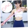 BCOATH Portable Elastic Yoga Strap with Handles Durable TPE Fitness Resistance Band for Hip Training Shoulder Strengthening and Home Gym Workouts Lightweight Convenient Pink Accessory view 2