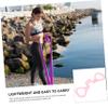 BCOATH Portable Elastic Yoga Strap with Handles Durable TPE Fitness Resistance Band for Hip Training Shoulder Strengthening and Home Gym Workouts Lightweight Convenient Pink Accessory view 3