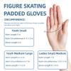 Figure Skating Gloves, Figure Ice SkatingGloves for Women, Grils - Padded SkatingGloves for Skating Practice, Padded Protection for Dance Competition, Practice Competition - Ladies Small/Medium view 4