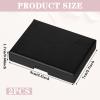 2 Pcs Small Jewelry Gift Box Fancy Necklace Bracelet Earring Drawer Organizer Box Kraft Empty Jewellery Boxes Cardboard Gift Boxes with Lids Portable Square Pendant Storage Case for Birthday Wedding view 2
