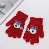 Childrens Colorful Mittens Toddler Soft Fleece Cartoon Deer Gloves 4 to 9YKids Boys Girls Winter Warm Knit Mittens (Pink, One Size) view 4