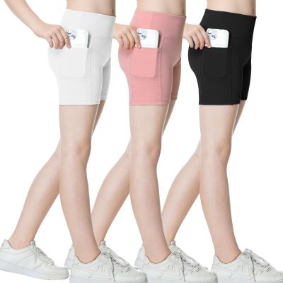 B&GCozy Girls 3 Pack Volleyball Shorts with Pocket Medium