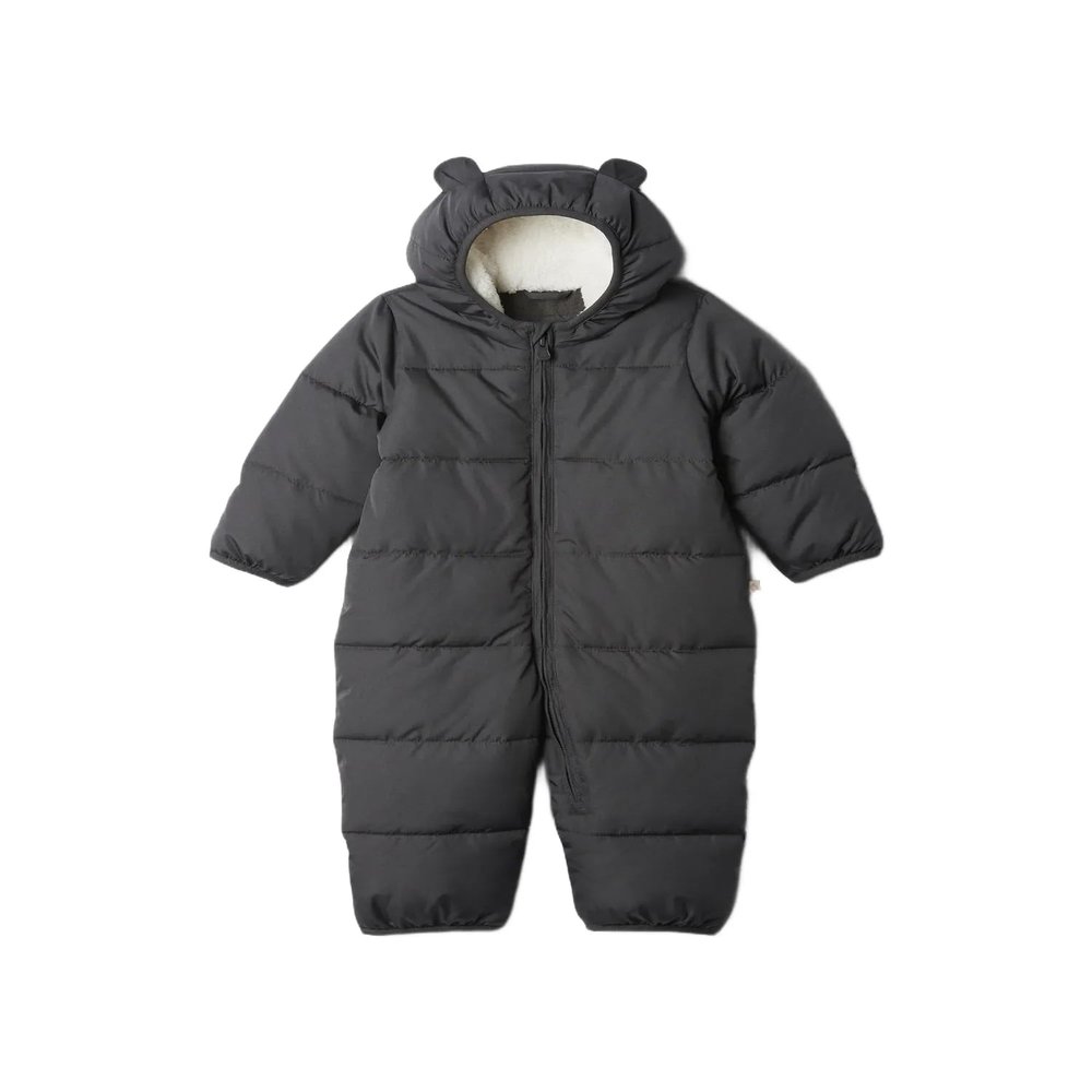 GAP Baby Girls Snowsuit Soft Black 3-6M