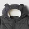 GAP Baby Girls Snowsuit Soft Black 3-6M view 3