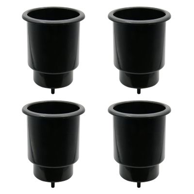 Vinland Marine Boat Cup Holder Insert w/Drain Pack of 4, Pontoon Cup Holder Insert, Flush Mount Cup Holder, Drink Holders Boat, Jon Boat Cup Holder, Boat cupholders, Boat seat Cup Holder