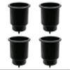 Vinland Marine Boat Cup Holder Insert w/Drain Pack of 4, Pontoon Cup Holder Insert, Flush Mount Cup Holder, Drink Holders Boat, Jon Boat Cup Holder, Boat cupholders, Boat seat Cup Holder view 1