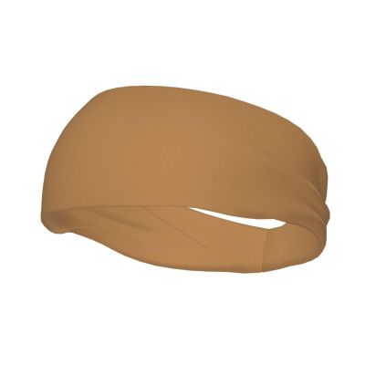 Solid Color Brown Unisex Fashion Sports Sweatband for Football Basketball Gym Workout Clothing Accessories