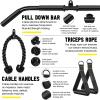 HEARSO Weight Pulley System Cable Machine Attachments, for LAT Pull Down, Biceps Curl, Arm Back Exercise Shoulder Triceps Extensions view 3