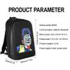 YOLOLAND LED Color Screen Customizable photo/icon Backpack,Water-Resistant Travel Bag with USB Port and Comfortable Padding view 2