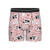 ACTYDER Cute Milk Cow Men's Boxer Briefs, Mens Trunks Underwear Wicking-Breathable Underpants Large Black view 1