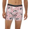 ACTYDER Cute Milk Cow Men's Boxer Briefs, Mens Trunks Underwear Wicking-Breathable Underpants Large Black view 2