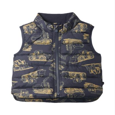 GAP Unisex Baby Puffer Vest Navy Uniform 6-12M
