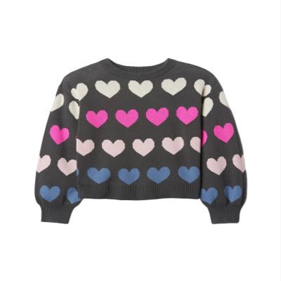 GAP Girls Intarsia Sweater Green Stars M