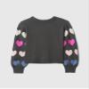 GAP Girls Intarsia Sweater Green Stars M view 2