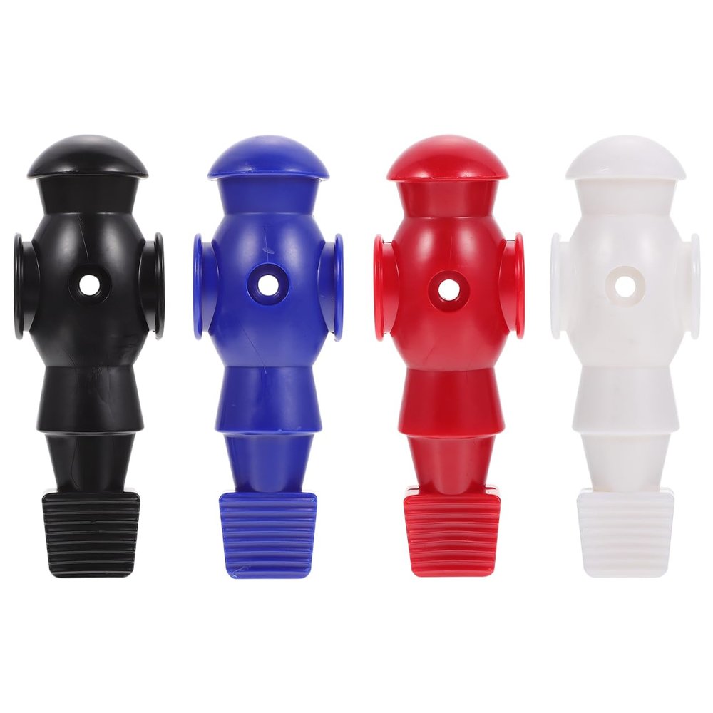 4pcs Foosball Replacement Players Resin Foosball Men Table Parts for Tournament Table Fun Game Red Blue Black White