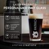 Lifetime Creations Personalized Auburn Tigers Pint Glass - Officially Licensed, Engraved 16 oz Customized Beer Glass, Graduation Birthday Gift for Men, Basketball, Football Fan, Made in USA view 3