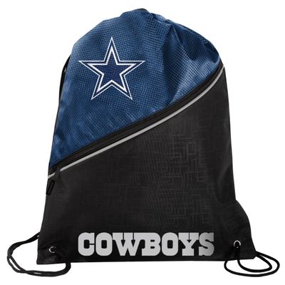 FOCO - NFL High End Diagonal Zippered Drawstring Backpack Gym Bag (Dallas Cowboys)