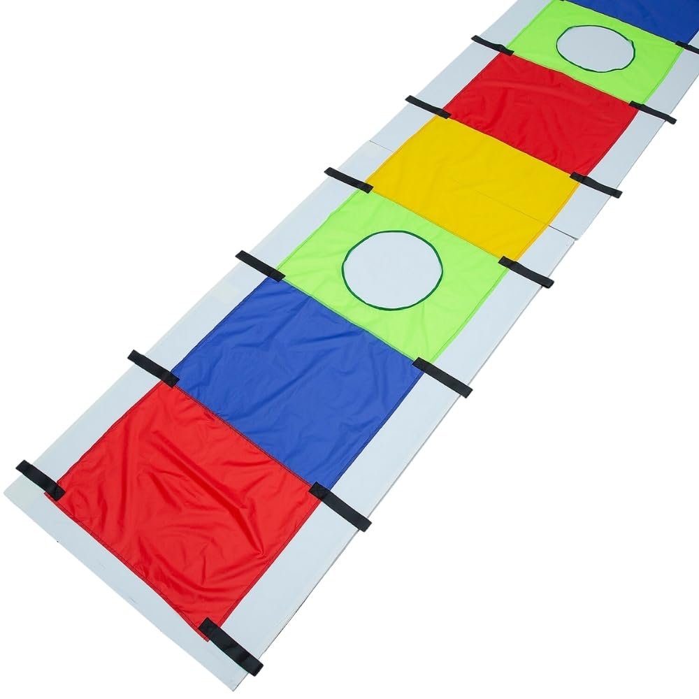 Fun Express 18 Ft. Rectangle Parachute with Holes & Handles