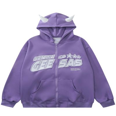 Udeniy Fashion Y2K Sweatshirt Hoodie For Womens Zip Up Graphic Winter Jacket Mens Long Sleeve Retro Harajuku Streetwear