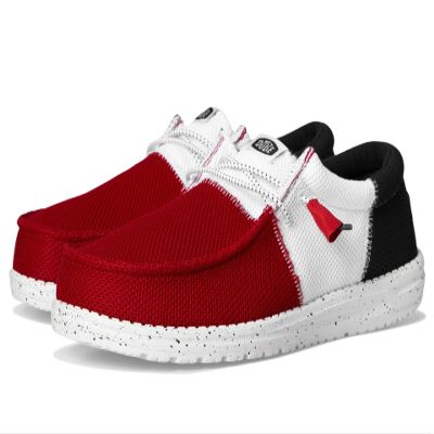 Hey Dude Men Wally Tri Varsity Mesh Red/Navy 14 Medium