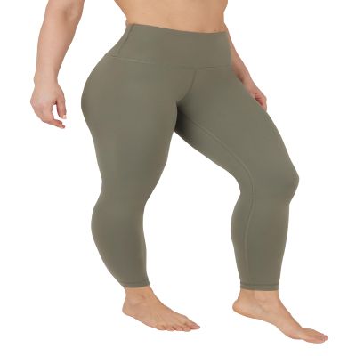 90 Degree By Reflex High Waist Power Flex Tummy Control Leggings - Mulled Basil - XXXL