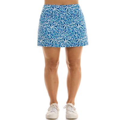 Zac & Rachel Women's New Millennium Pull-On Skort, Nebulas Blue Multi, 14
