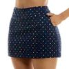 Zac & Rachel Women's New Millennium Pull-On Skort, Navy Multi Dot, 18 view 2