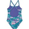 Under Armour Girls' One Piece Swimsuit, UPF 50+ Sun Protection, Quick Drying Bathing Suit, Turquoise Camo, 8 view 2