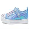 Skechers Girls Twinkle Toes: Twinkle Sparks Sequin Party Slip-On Sneakers, LightBlue/Multi, 11.5 view 4