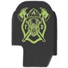 NDZ Performance Slide Cover Back Plate for Sig P365 P365X P365 XL P365 X Macro 9mm .380, Black Aluminum with Light Green Laser Engraved Trending Images - Fire Department Axe Mask view 1