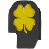 NDZ Performance Slide Cover Back Plate for Sig P365 P365X P365 XL P365 X Macro 9mm .380, Black Aluminum with Light Gold Laser Engraved Popular Images - 4 Leaf Clover view 1