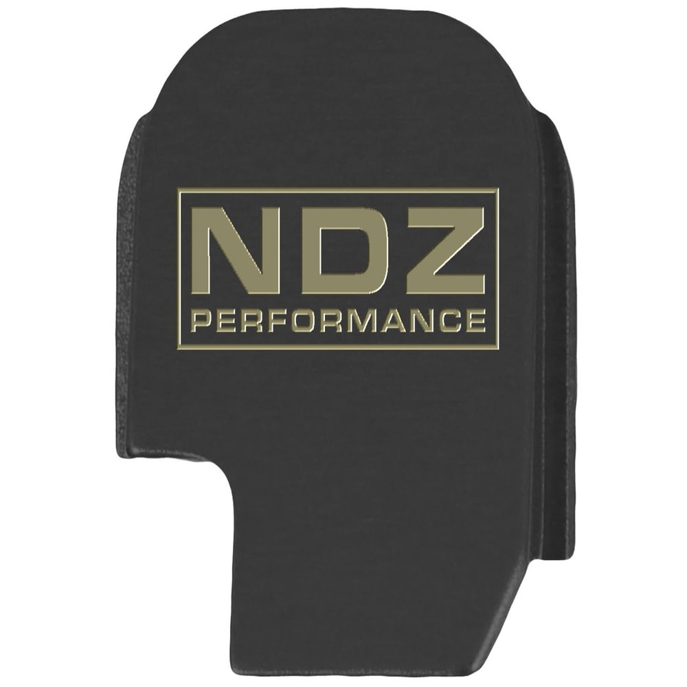 NDZ Performance Slide Cover Back Plate for Sig P365 P365X P365 XL P365 X Macro 9mm .380, Black Aluminum with Flat Dark Earth Laser Engraved Popular Images Logo