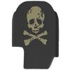 NDZ Performance Slide Cover Back Plate for Sig P365 P365X P365 XL P365 X Macro 9mm .380, Black Aluminum with Flat Dark Earth Laser Engraved Skull Images - Skull Crossbones Dirty view 1