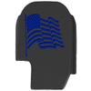 NDZ Performance Slide Cover Back Plate for Sig P365 P365X P365 XL P365 X Macro 9mm .380, Black Aluminum with Silver Laser Engraved US Flag Patriotic Images - US Flag Wave 2 view 1