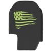 NDZ Performance Slide Cover Back Plate for Sig P365 P365X P365 XL P365 X Macro 9mm .380, Black Aluminum with Light Green Laser Engraved US Flag Patriotic Images - US Flag Tattered view 1
