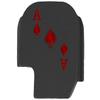 NDZ Performance Slide Cover Back Plate for Sig P365 P365X P365 XL P365 X Macro 9mm .380, Black Aluminum with Red Laser Engraved Popular Images - Ace of Spades Card Layout view 1
