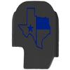 NDZ Performance Slide Cover Back Plate for Sig P365 P365X P365 XL P365 X Macro 9mm .380, Black Aluminum with Silver Laser Engraved US Flag Patriotic Images - Texas State Border Outline Flag view 1