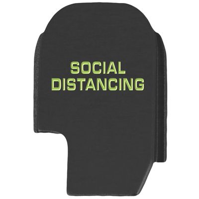 NDZ Performance Slide Cover Back Plate for Sig P365 P365X P365 XL P365 X Macro 9mm .380, Black Aluminum with Light Green Laser Engraved Trending Images - Social Distancing
